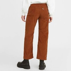 Ribcage straight ankle Jean in tortoise shell moleskin